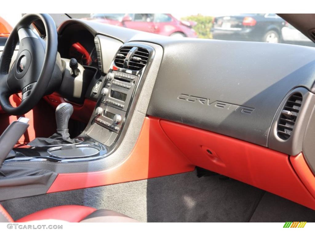 Ebony/Red Interior 2009 Chevrolet Corvette Z06 Photo #37856275