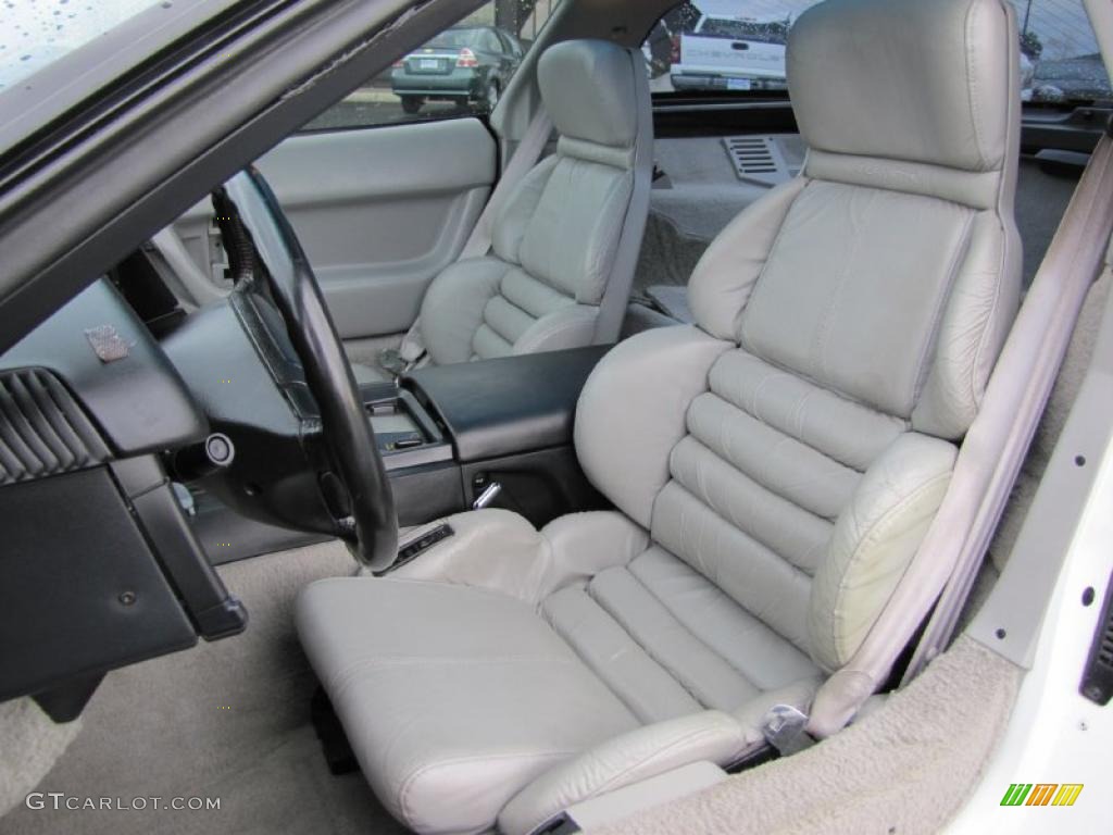 Gray Interior 1992 Chevrolet Corvette Coupe Photo #37858351