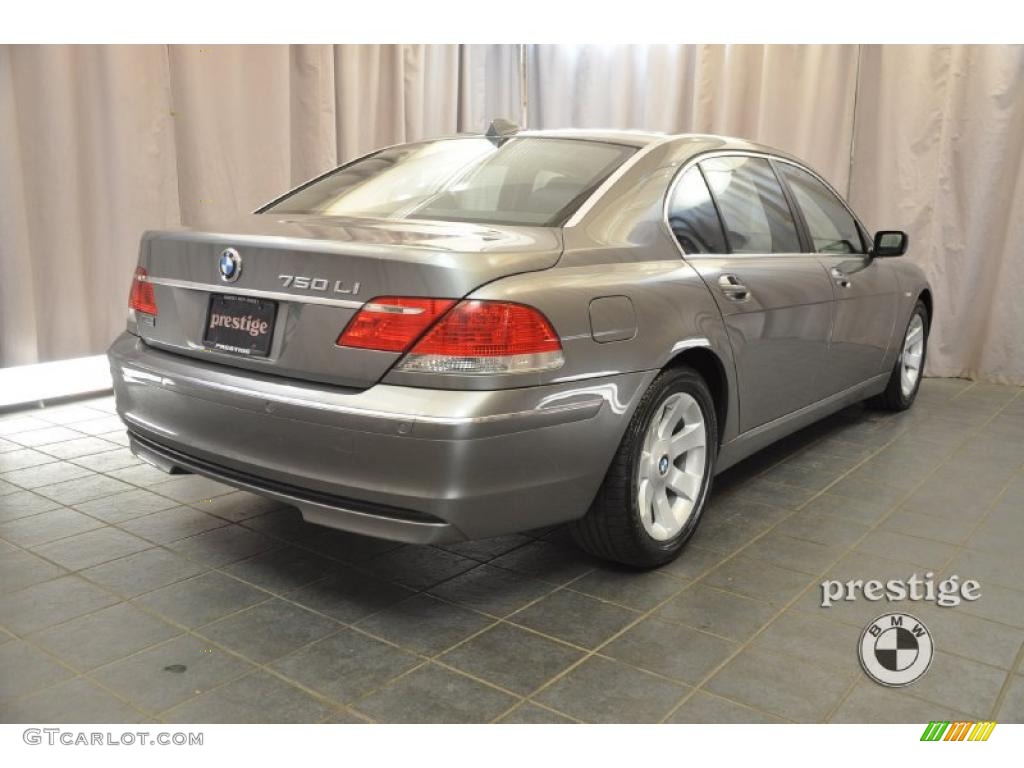 2008 7 Series 750Li Sedan - Sterling Grey Metallic / Black photo #2