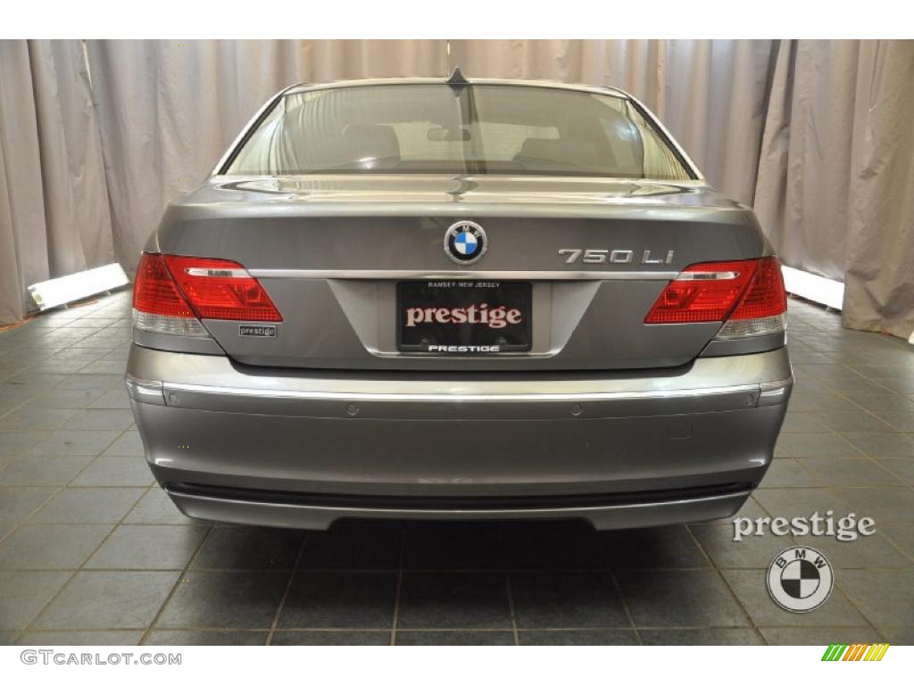 2008 7 Series 750Li Sedan - Sterling Grey Metallic / Black photo #3