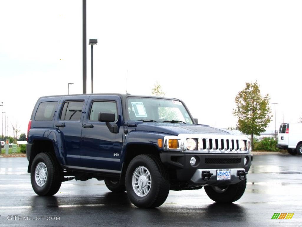 2009 H3  - All-Terrain Blue / Ebony/Pewter photo #2