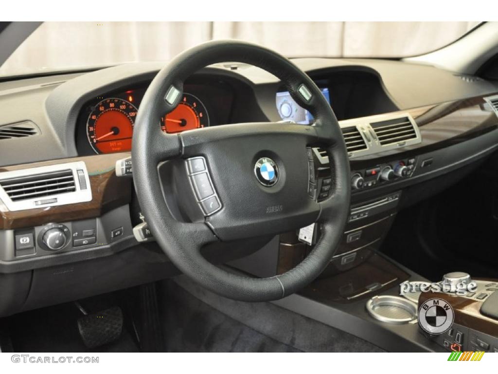 2008 7 Series 750Li Sedan - Sterling Grey Metallic / Black photo #13