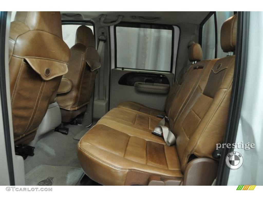 Castano Brown Leather Interior 2006 Ford F250 Super Duty King Ranch Crew Cab 4x4 Photo #37859243