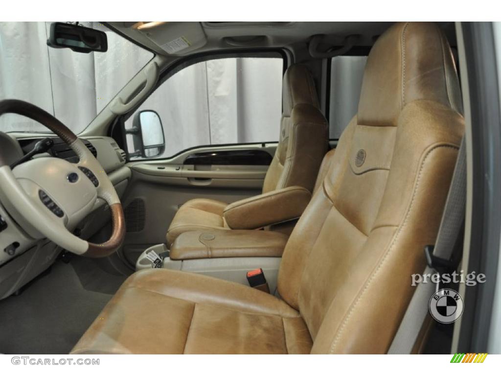 Castano Brown Leather Interior 2006 Ford F250 Super Duty King Ranch Crew Cab 4x4 Photo #37859287
