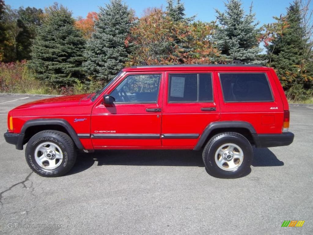 Flame Red Jeep Cherokee