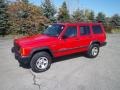 Flame Red 1997 Jeep Cherokee Sport 4x4 Exterior