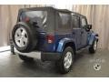 2009 Deep Water Blue Pearl Jeep Wrangler Unlimited Sahara 4x4  photo #2