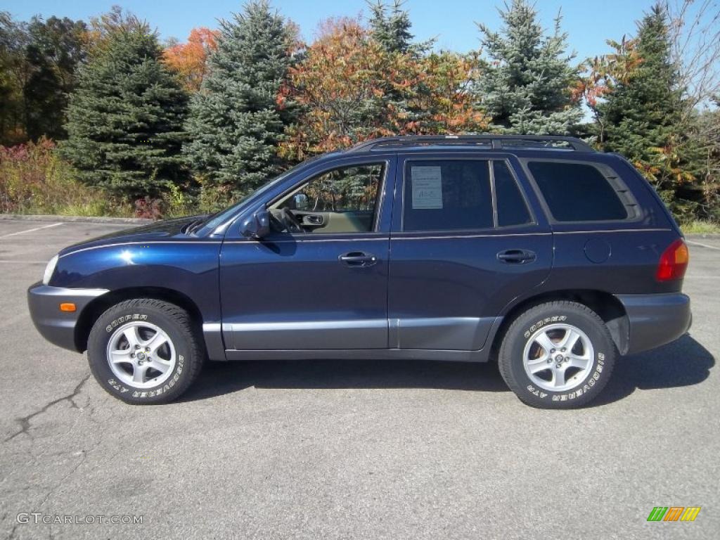 Moonlit Blue Hyundai Santa Fe