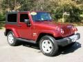 Red Rock Crystal Pearl 2008 Jeep Wrangler Sahara 4x4 Exterior