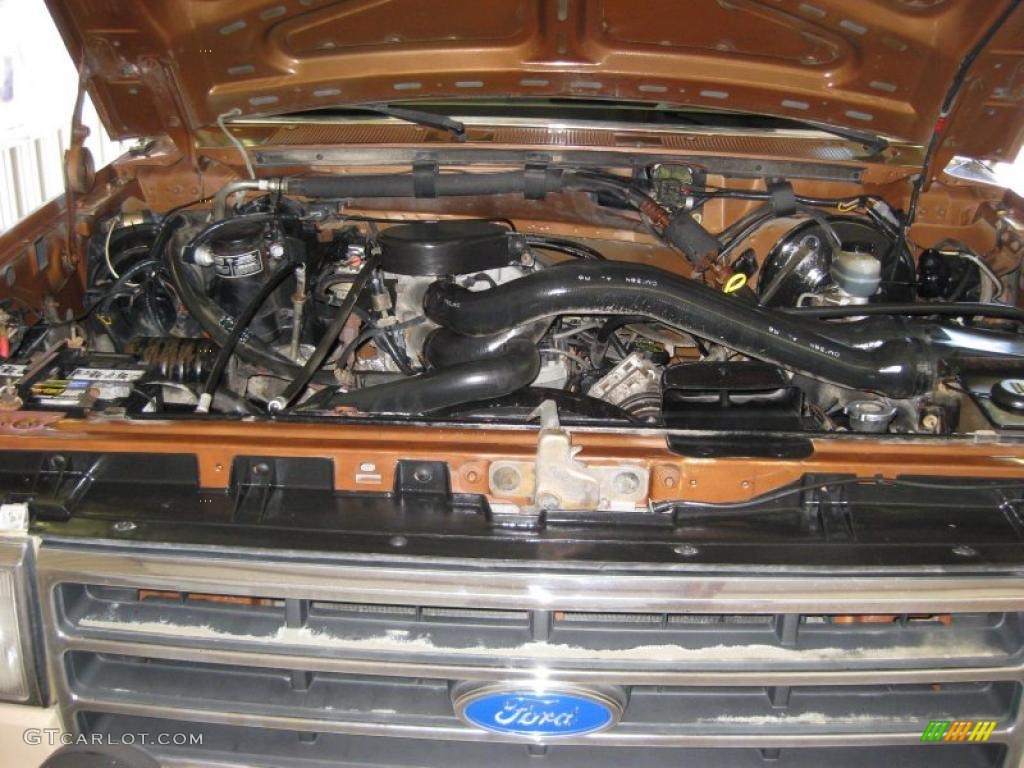 1991 Ford F150 Lariat Regular Cab 4x4 5.0 Liter OHV 16-Valve V8 Engine Photo #37863335