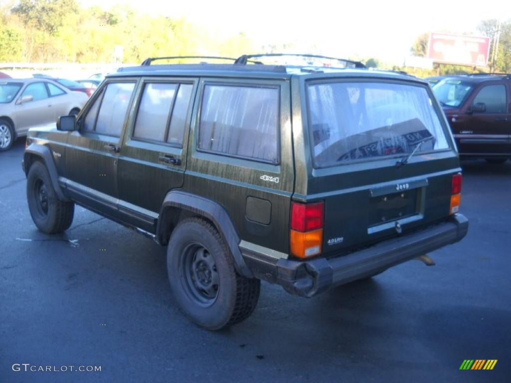 1996 Cherokee SE 4WD - Moss Green Pearl / Gray photo #5