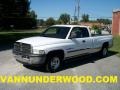 2001 Bright White Dodge Ram 1500 SLT Club Cab  photo #1