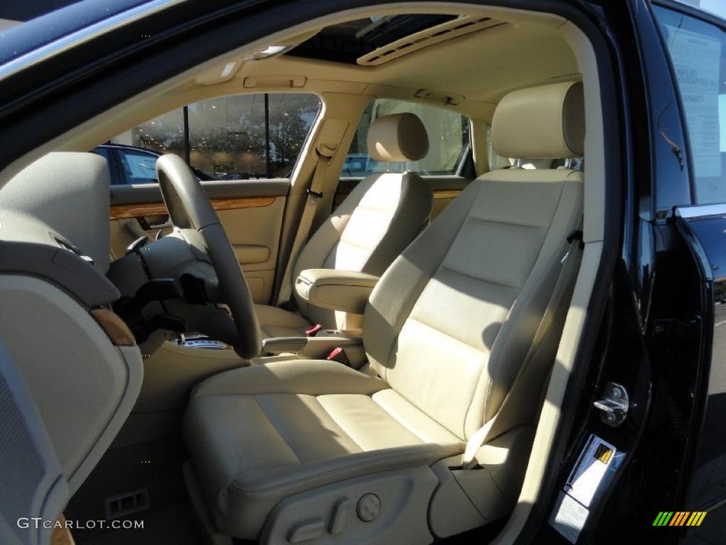 2008 A4 2.0T quattro Sedan - Deep Sea Blue Pearl Effect / Beige photo #9