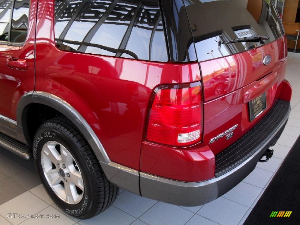 2004 Explorer XLT 4x4 - Redfire Metallic / Graphite photo #5