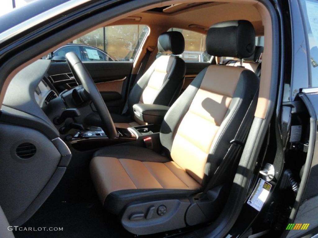 Amaretto/Black Interior 2009 Audi A6 3.0T quattro Sedan Photo #37867068