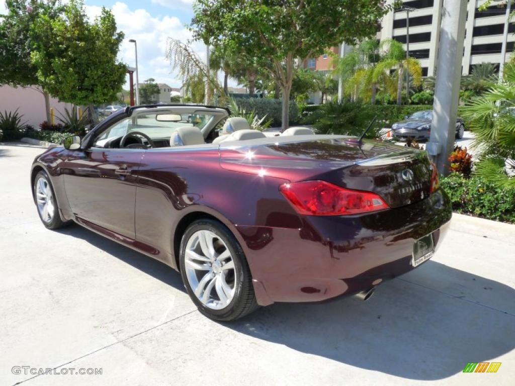 Midnight Garnet Metallic 2009 Infiniti G 37 Convertible Exterior Photo #37868176