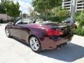 Midnight Garnet Metallic 2009 Infiniti G 37 Convertible Exterior