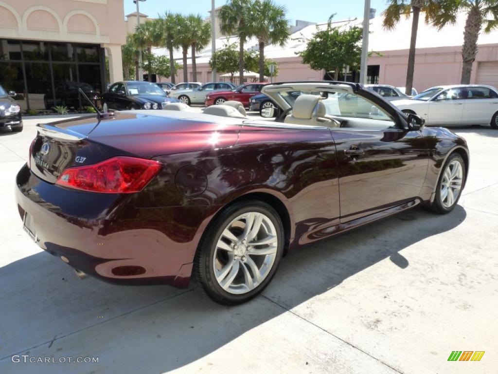 Midnight Garnet Metallic 2009 Infiniti G 37 Convertible Exterior Photo #37868208