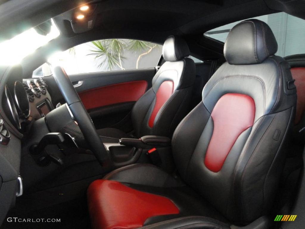 Magma Red Interior 2009 Audi TT S 2.0T quattro Coupe Photo #37868316