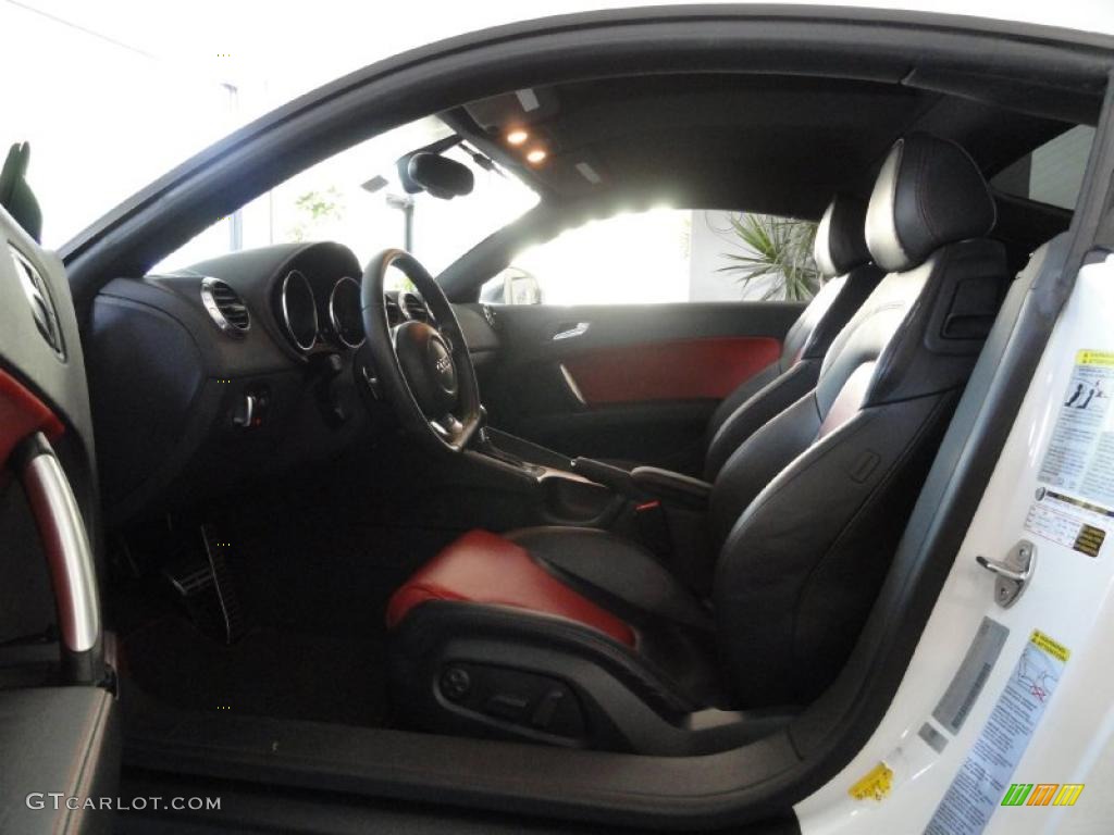 Magma Red Interior 2009 Audi TT S 2.0T quattro Coupe Photo #37868332