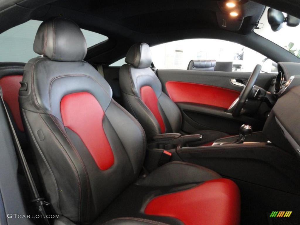 Magma Red Interior 2009 Audi TT S 2.0T quattro Coupe Photo #37868396