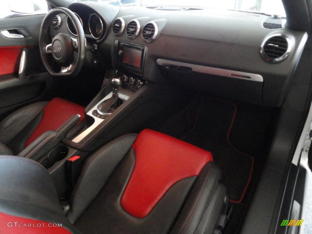 Magma Red Interior 2009 Audi TT S 2.0T quattro Coupe Photo #37868412