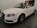 Ibis White - A4 2.0T quattro Cabriolet Photo No. 1