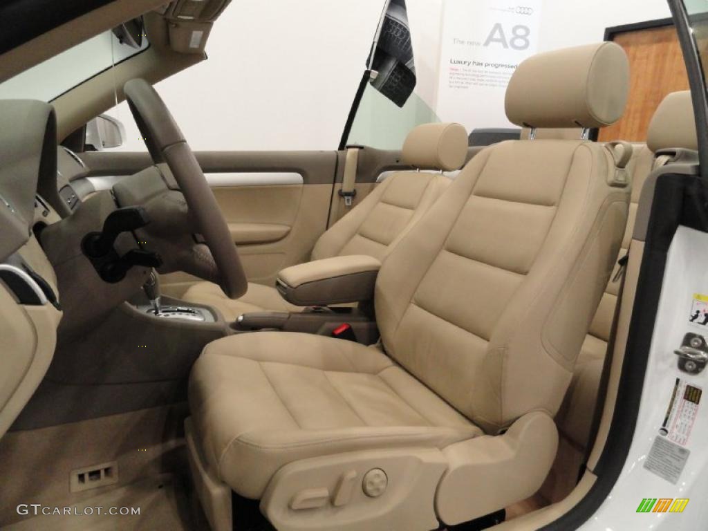 Beige Interior 2009 Audi A4 2.0T quattro Cabriolet Photo #37868628