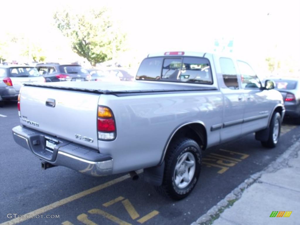 2000 Tundra SR5 Extended Cab 4x4 - Platinum Metallic / Light Charcoal photo #6