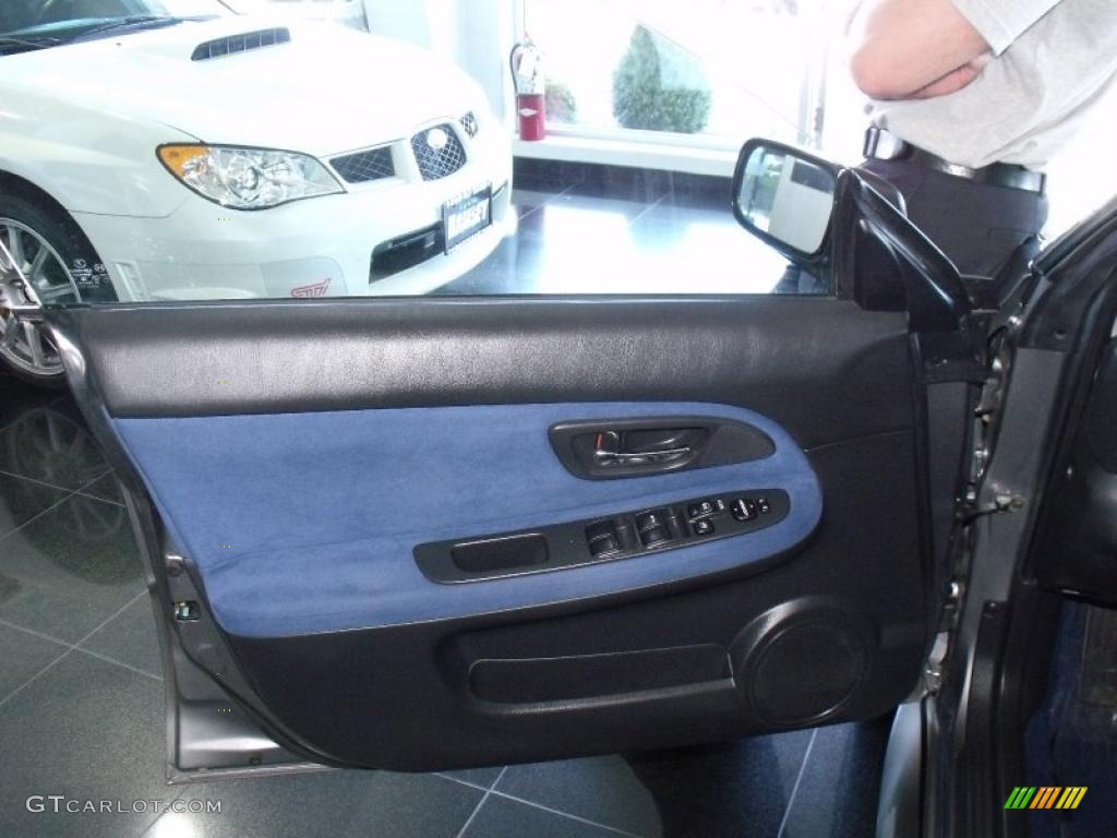 Blue Alcantara Interior 2007 Subaru Impreza WRX STi Photo #37871240