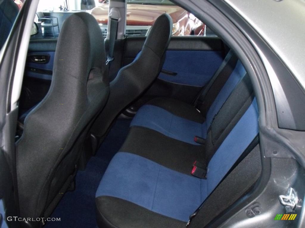 Blue Alcantara Interior 2007 Subaru Impreza WRX STi Photo #37871256