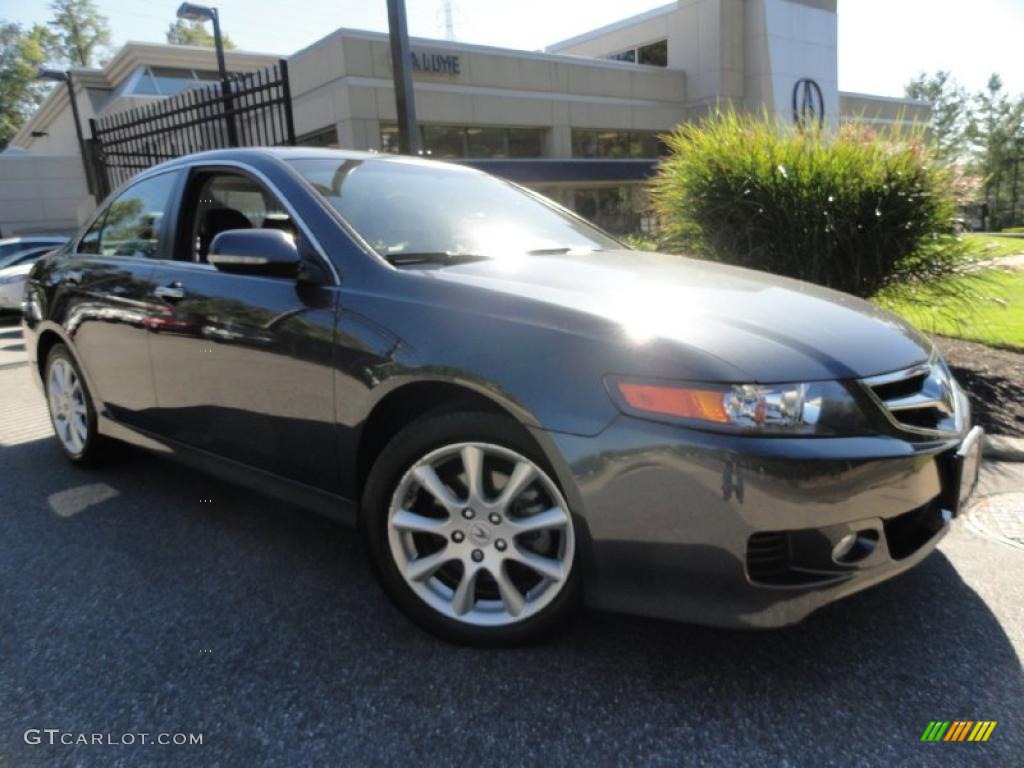 2008 TSX Sedan - Carbon Gray Pearl / Quartz Gray photo #1