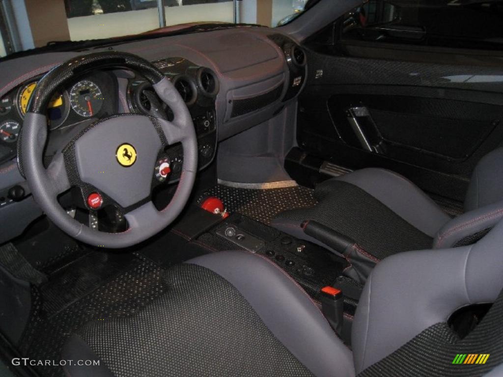 Charcoal Interior 2009 Ferrari F430 Scuderia Coupe Photo #37872660