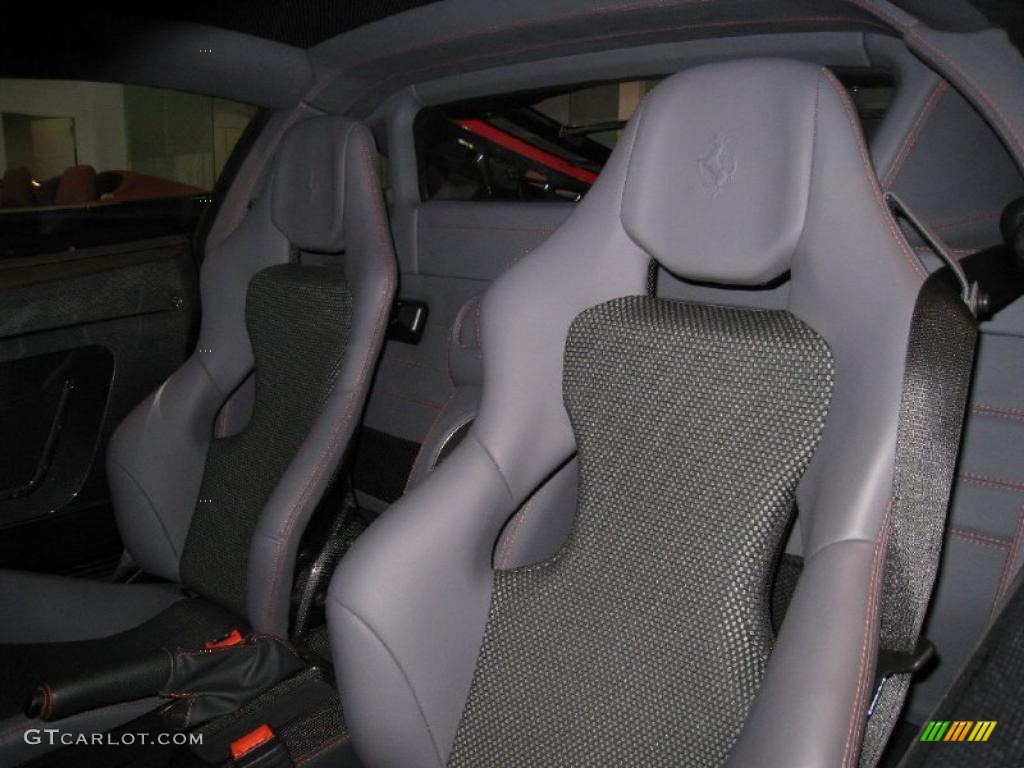 Charcoal Interior 2009 Ferrari F430 Scuderia Coupe Photo #37872692