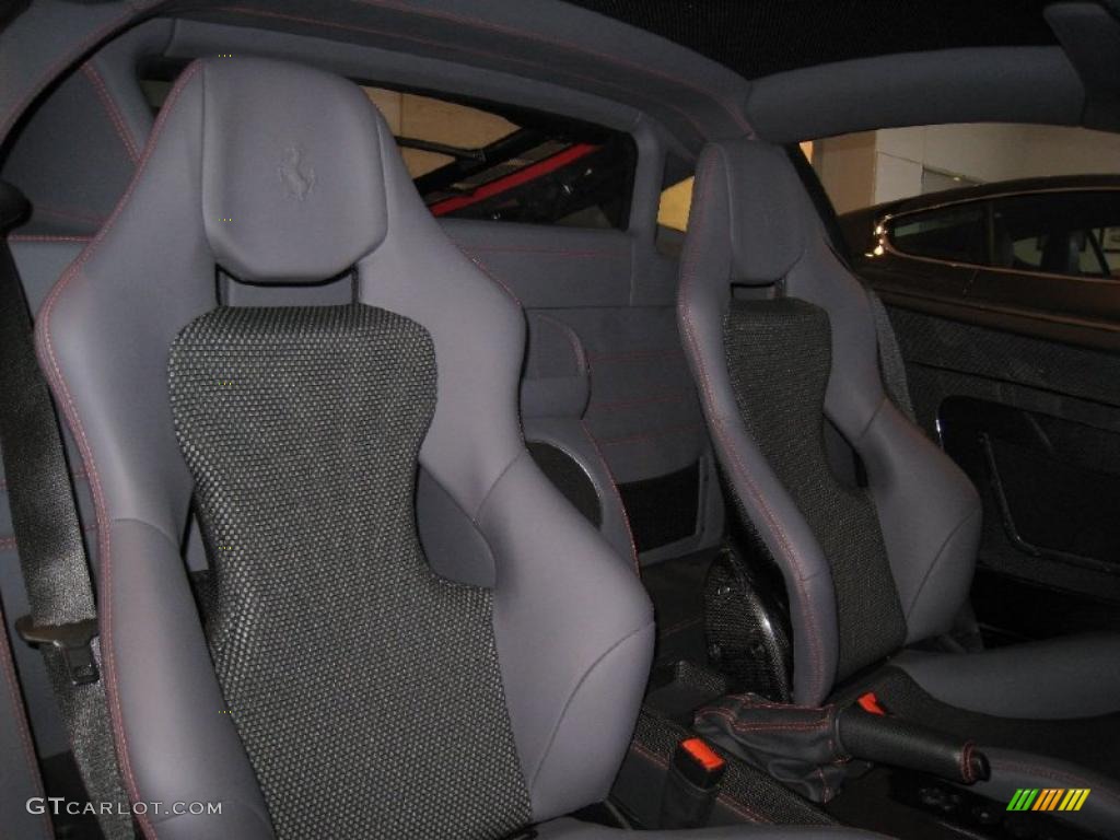 Charcoal Interior 2009 Ferrari F430 Scuderia Coupe Photo #37872740