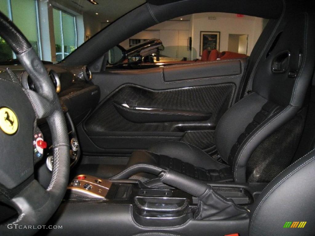 Black Interior 2009 Ferrari 599 GTB Fiorano Standard 599 GTB Fiorano Model Photo #37873160