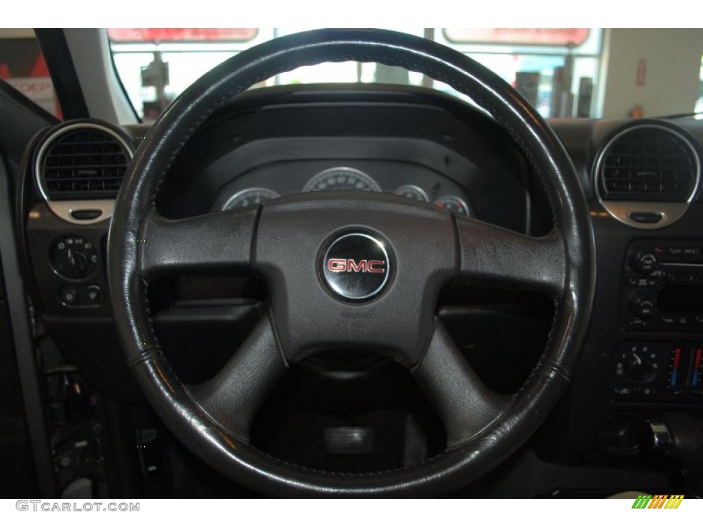 2006 GMC Envoy SLE Ebony Black Steering Wheel Photo #37874756