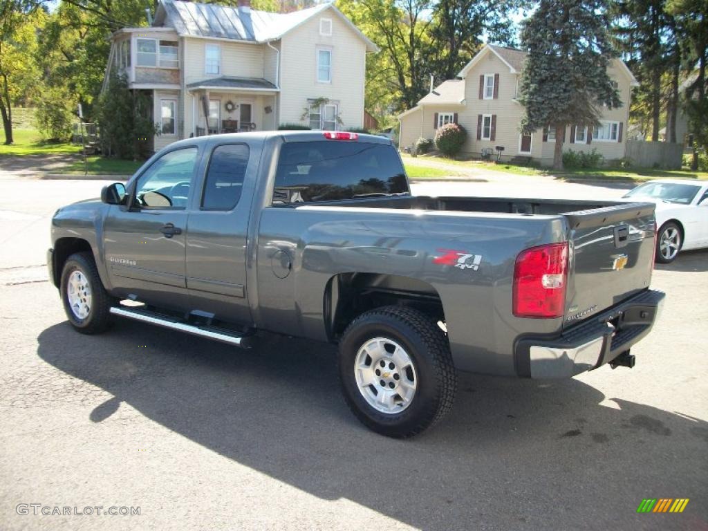 2011 Silverado 1500 LT Extended Cab 4x4 - Steel Green Metallic / Ebony photo #5