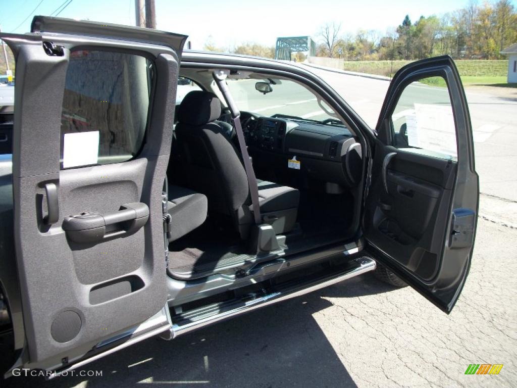 2011 Silverado 1500 LT Extended Cab 4x4 - Steel Green Metallic / Ebony photo #23