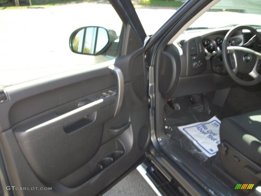 2011 Silverado 1500 LT Extended Cab 4x4 - Steel Green Metallic / Ebony photo #27