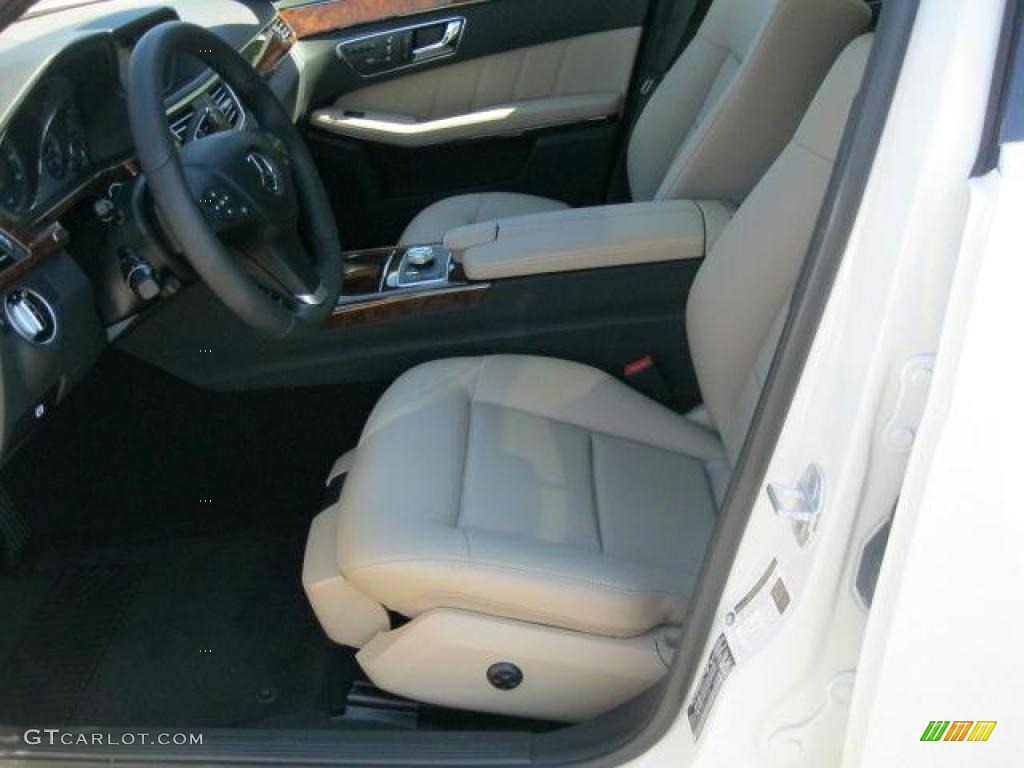 2011 E 350 4Matic Wagon - Arctic White / Almond/Black photo #6