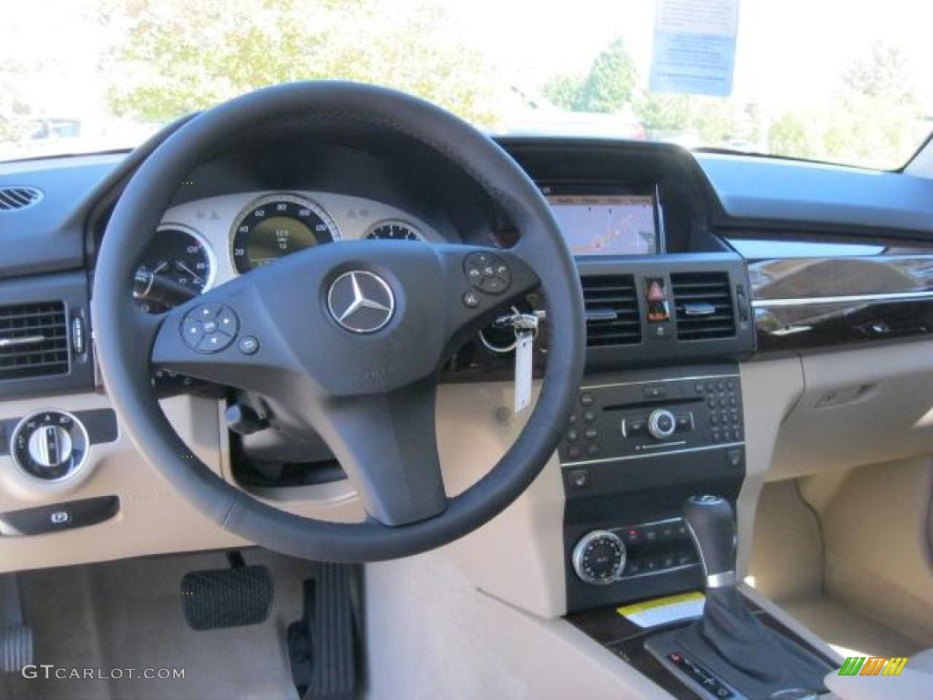 Almond/Black Interior 2011 Mercedes-Benz GLK 350 Photo #37877404
