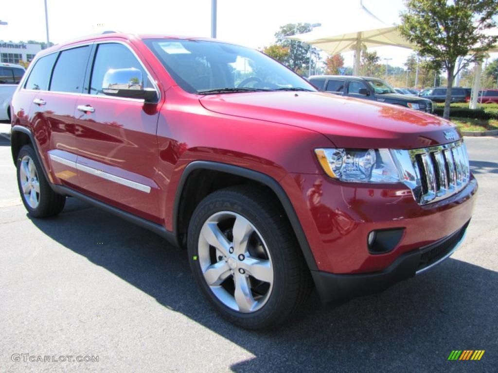 Inferno Red Crystal Pearl 2011 Jeep Grand Cherokee Overland Exterior Photo #37879696
