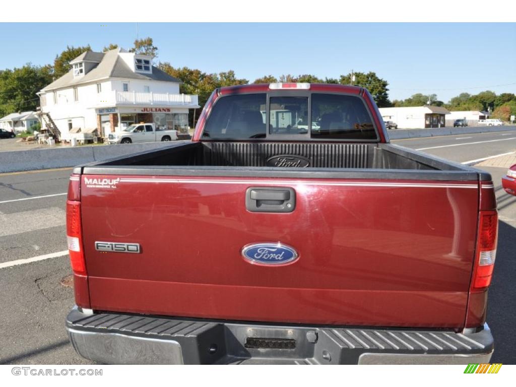 2004 F150 XLT SuperCab - Dark Toreador Red Metallic / Medium/Dark Flint photo #15