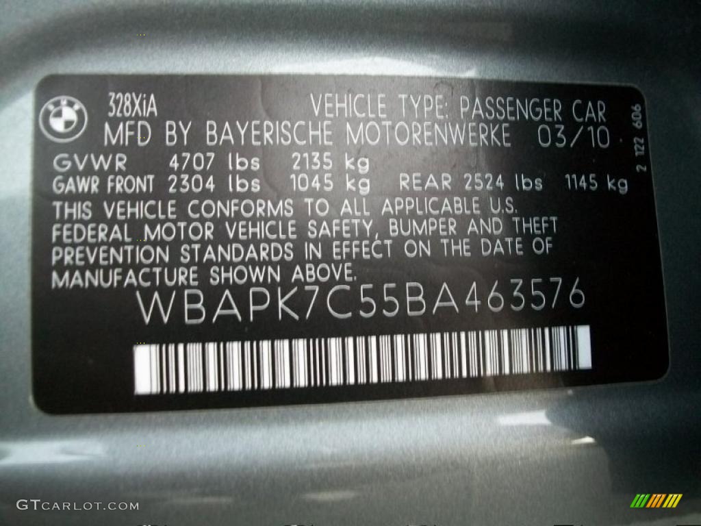 2011 3 Series 328i xDrive Sedan - Space Gray Metallic / Black photo #33