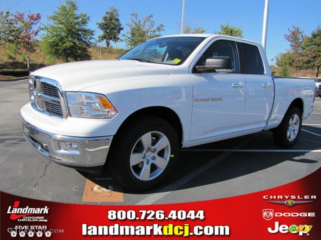 2011 Ram 1500 Big Horn Quad Cab - Bright White / Dark Slate Gray photo #1