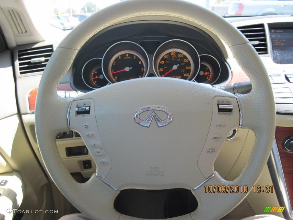 2007 Infiniti M 35 Sedan Wheat Steering Wheel Photo #37882092