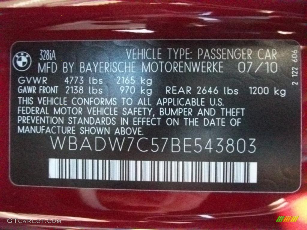 2011 3 Series 328i Convertible - Vermillion Red Metallic / Oyster/Black Dakota Leather photo #31