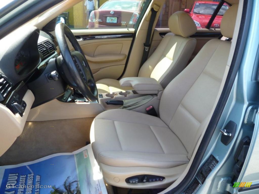 2003 3 Series 325i Sedan - Grey Green Metallic / Sand photo #8