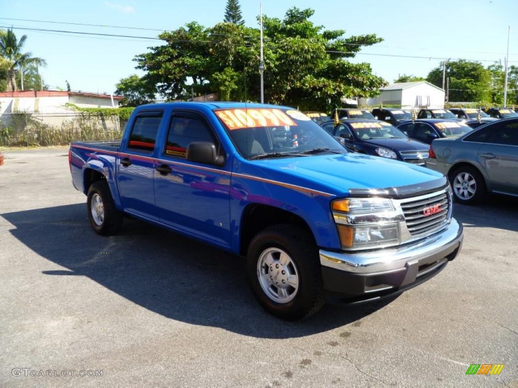 2007 Canyon SLE Crew Cab - Sport Blue / Dark Pewter photo #1